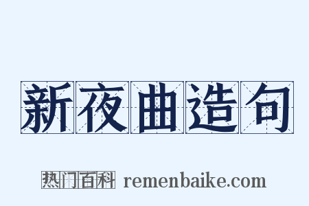 新夜曲造句是什么意思的图片